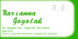 marianna gogolak business card